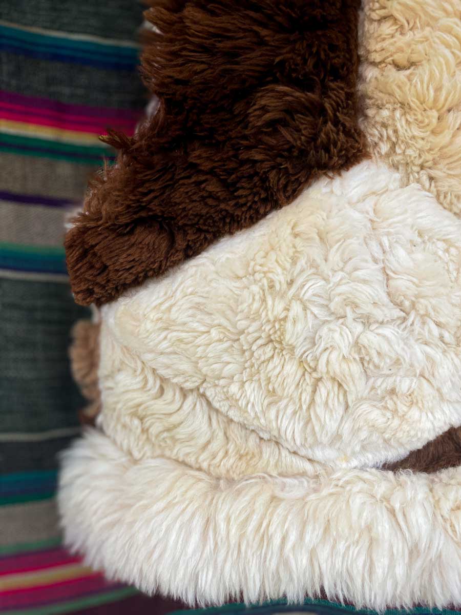 JEFFERSON handmade salvaged patchwork sheepskin waistcoat - Image 8