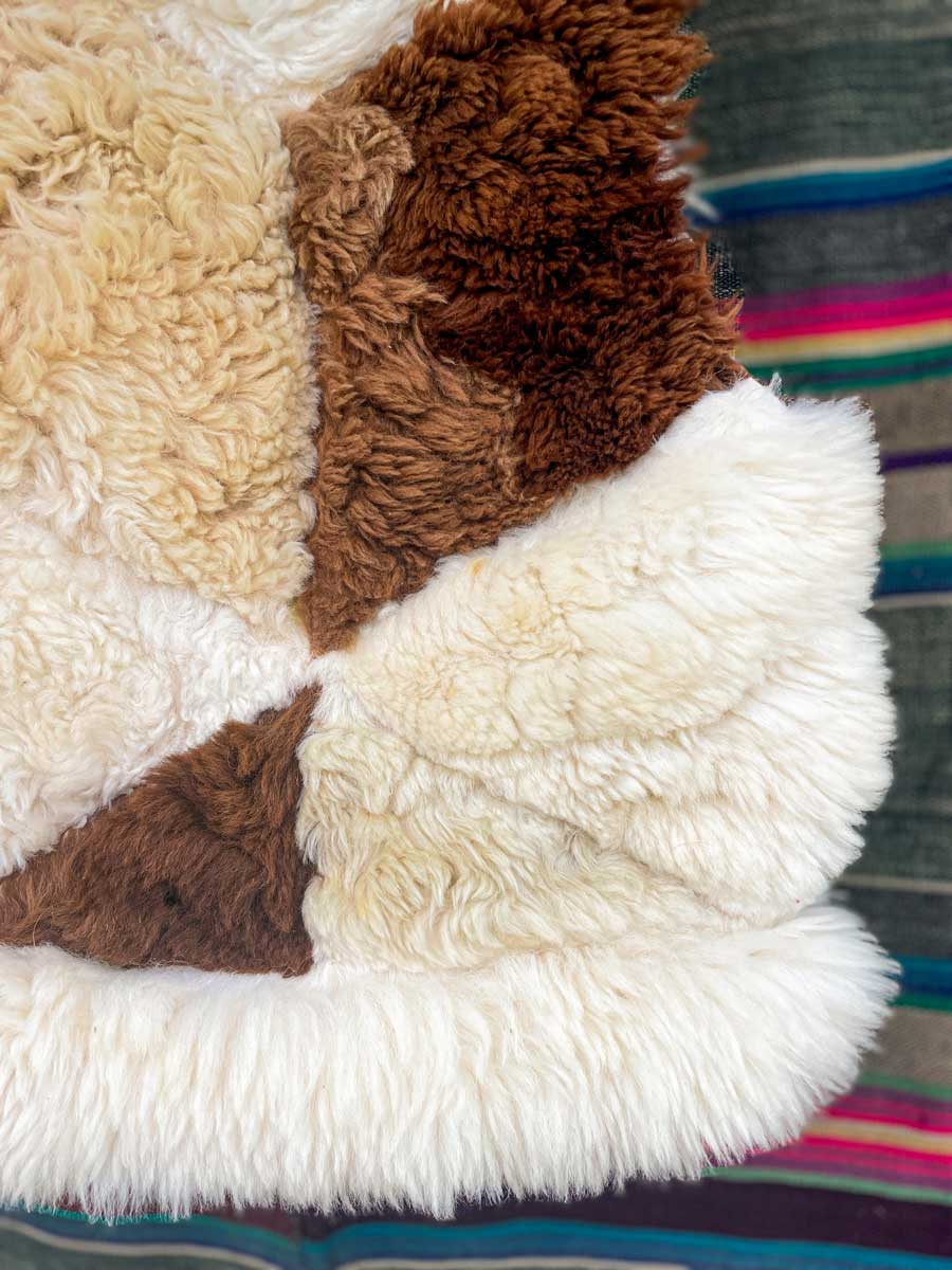 JEFFERSON handmade salvaged patchwork sheepskin waistcoat - Image 9