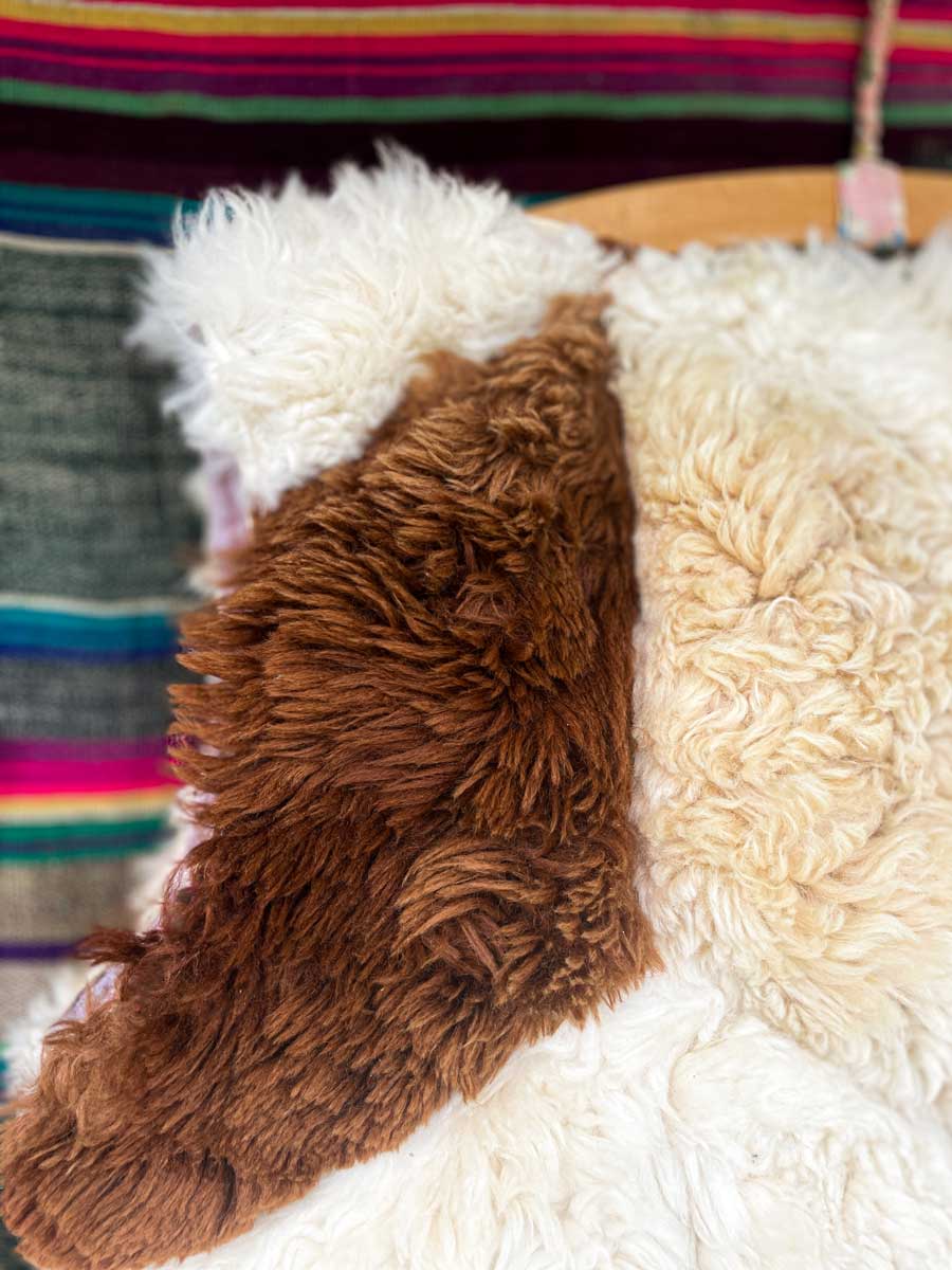 JEFFERSON handmade salvaged patchwork sheepskin waistcoat - Image 10