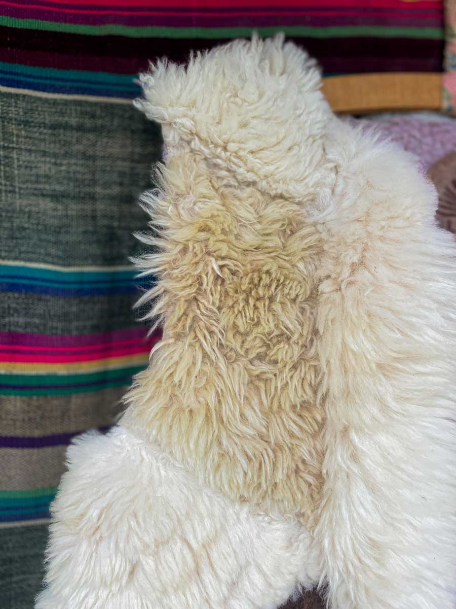 JEFFERSON handmade salvaged patchwork sheepskin waistcoat - Image 14