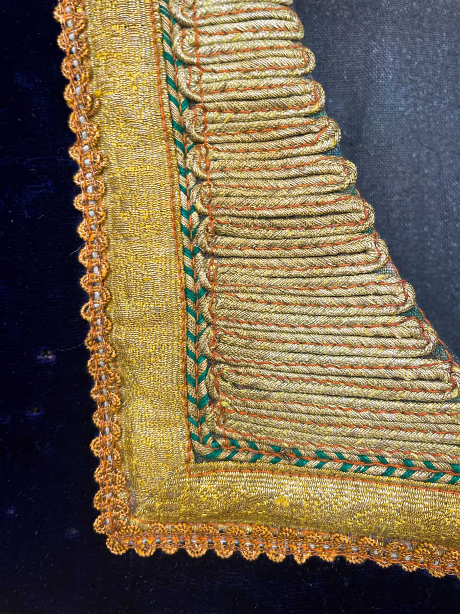 Vintage velvet Ottoman vest Blue - Image 10