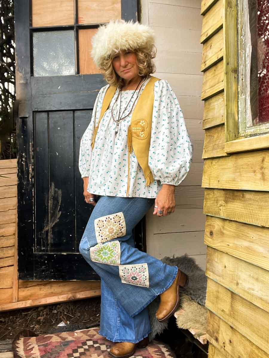 Vintage handmade 70’s cotton smock blouse - Image 7